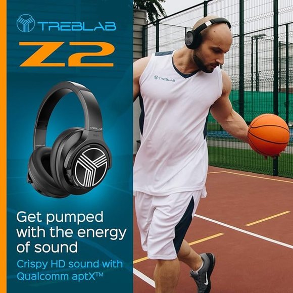 TREBLAB Z2 Wireless HD Headphones Bluetooth Active Noise Canceling - Picture 4 of 6